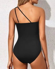 Sunnylia - One Shoulder One Piece Swimsuit for Women Tummy Control Bathing Suits
