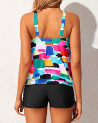 Sunnylia - Tankini Swimsuits for Women 2 Piece Bathing Suits Tops with Boyshorts